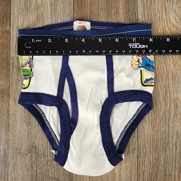 Vintage 1989 Superman & Lex Luthor‎ Boys Size 2 Underwear Fruit Of The Loom - Picture 5 of 7